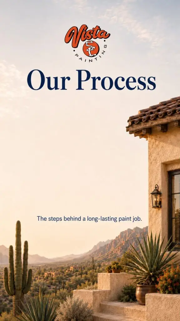 southwestern Tucson home representing vista sc painting's professional painting process and surface preparation