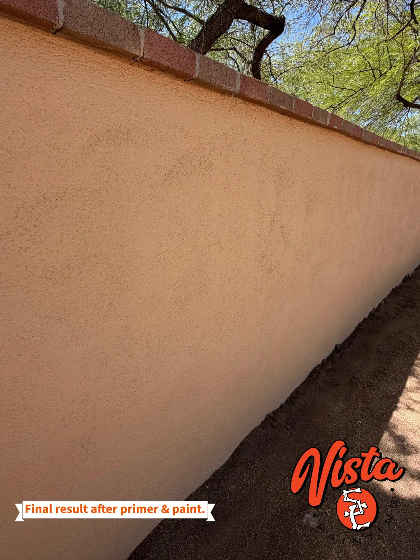 Rapid Set stucco patch applied and feathered into an exterior wall in Tucson, Arizona